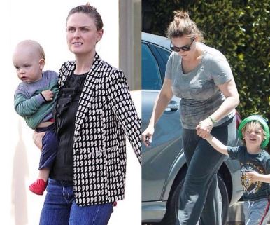 Henry Lamar Hornsby with his mother Emily Deschanel
